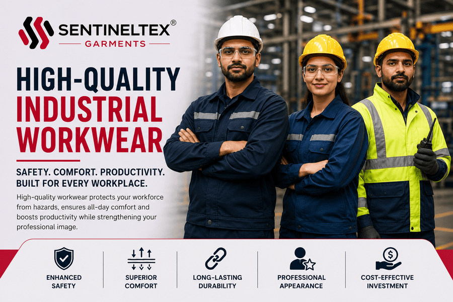 High Quality Industrial Workwear Safety Uniforms SentinelTex
